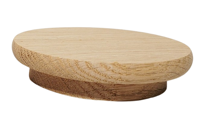 Wooden Lid with fitment for jars with 2 7/8" to 3 1/8" Opening Pack of 12-0